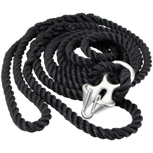 Mooring snubber 10-12mm chain 20mm x 6m tether double eye - SAW