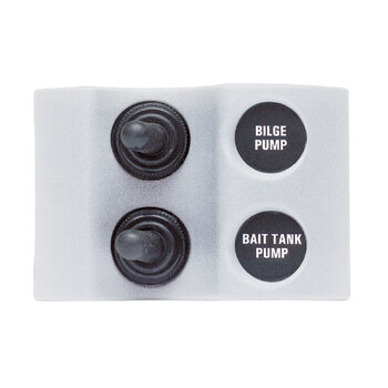 BEP Micro Modular Switch Panel 2x On/Off White