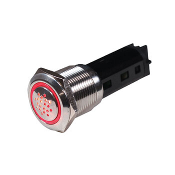 BEP Buzzer S/S With Warning Red Illumin 12V