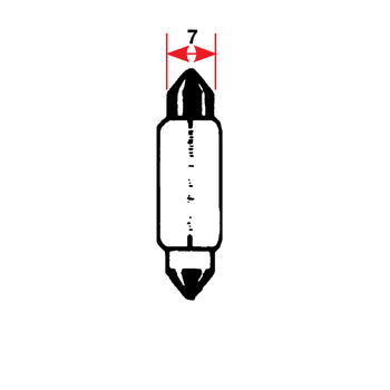 Bulb Festoon 12V 3W Sv7.8 X 31Mm