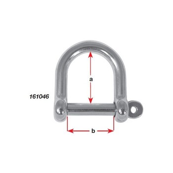 Shackle Dee Wide G316 S/S 6Mm