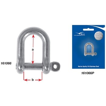 Shackle Dee G316 S/S Captive Pin 5Mm