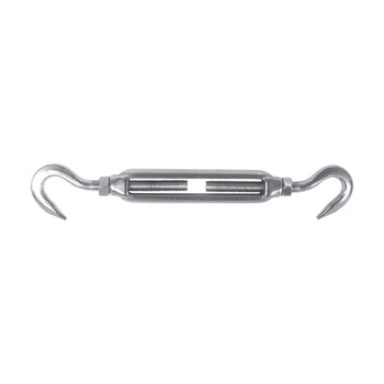 Open Body Turnbuckle 316G Stainless Steel M5 Hook 120-170mm