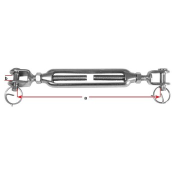 Turnbuckle G316 S/S Open Fork/Fork M5