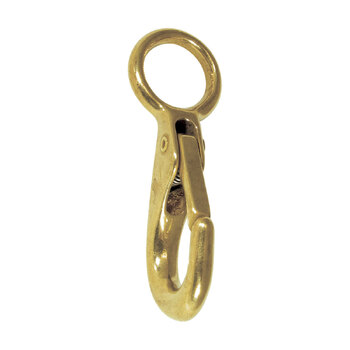 Hook Snap Fixed Eye Brass 71Mm