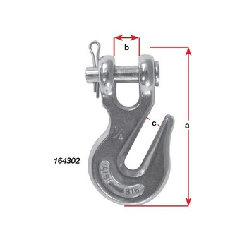 Hook Clevis Grab G316 S/S 1/4