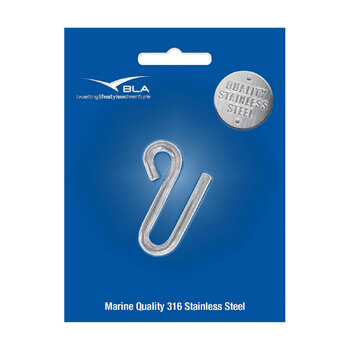 S Hook 304g Stainless Steel 63mm x 6mm