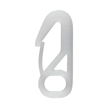 Hook Snap White Nylon 60Mm