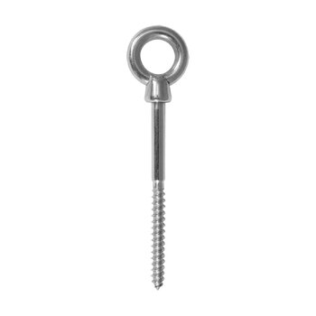 Eye Head Lag Screw 316g Stainless Steel 10mm x 100mm