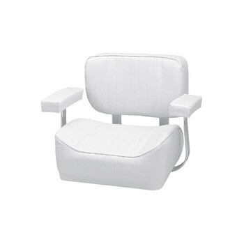 Helm Chair Deluxe With Arm Rests White