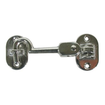 Hook Cabin Double Hinged C/P Brass 100Mm