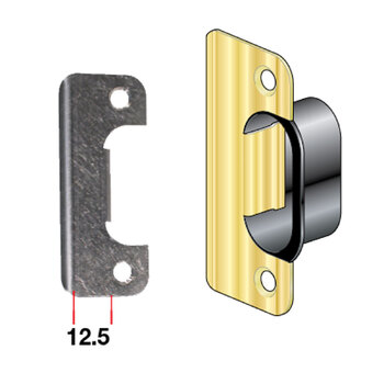 BLA Striker Plate & Trim S/S 12.5mm Offset#