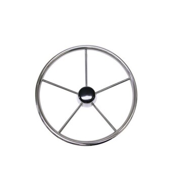 Marine Town Wheel S/S Five Spoke Dished 394Mm