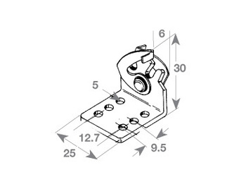 Dometic Clips Cable Hook Double T/S 30 Series