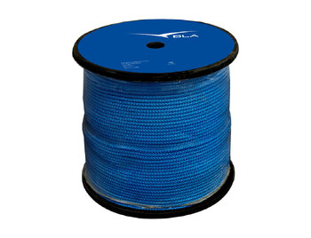 Rope Plaited Polyester Blue 5mm x 500m