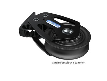 Lewmar HTX Single Footblock with Jammer 60mm