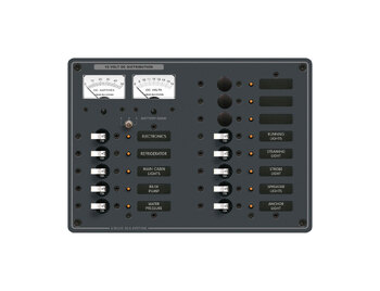 Blue Sea Systems PANEL DC 13POS V/AMTR