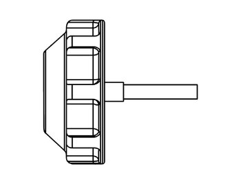 Steering Brake Spinner Plastic White