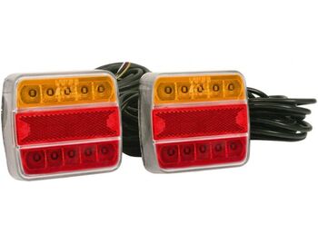 RWB LED Trailer Light Set with 8m Cable and Plugs