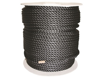 RWB Rope Polyester Blk 12x200