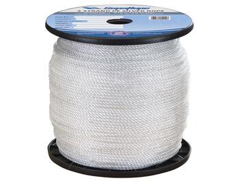 3 Strand PE Silver Rope 100m Reel 12mm 1240kg Break Strain Boat Marine Fishing