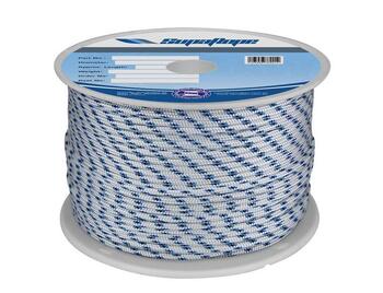 200m PE Yachting Braid Rope 10mm Blue Fleck Boat Marine Fishing 2650kg Strain