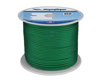 Double Braid Rope 6mm X 200m Solid Green