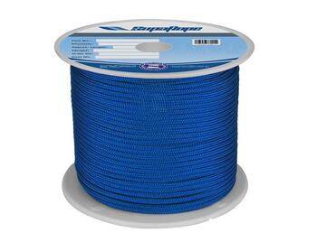 Double braid 16mm x 100m solid blue made in Aus