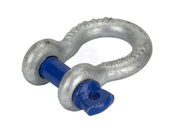 Shackle Galvanised Bow Grade 'S' 32 X 35mm Screw Pin Rated 12.0T