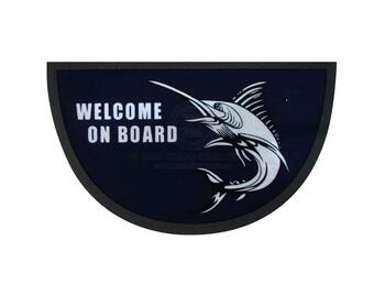 Boat Welcome Mat Marlin Semi-circle 40x68cm