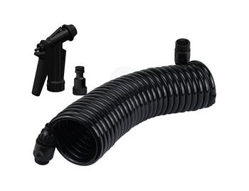 Deckwash Hose& Nozzle 7.5M Hd Black Powerspray Nozzle