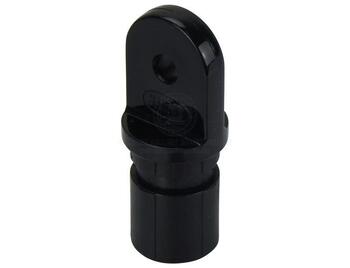 Canopy Tube End Nylon Suit 25mm X 1.6mm Tube Black - Pack Of 10