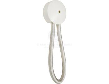 Shock Cord Loop 80mm White- 10 Pack