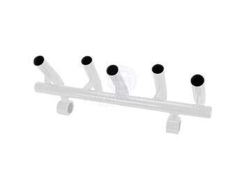 T-Top Rocket Launcher White Clamp On - 5 Rod Holders