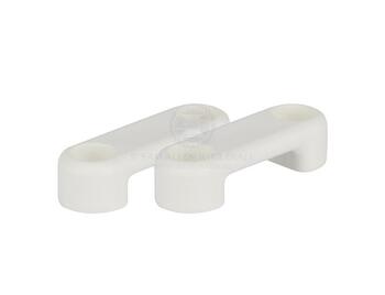 Saddle Nylon Suit 25mm Webbing White Pair - Pack Of 10 Pair