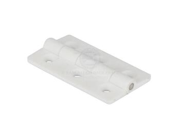 Hinge 50 X 30mm Nylon White 10 Pair