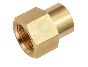 John Guest Adaptor Brass Straight 1/2" Bspf X 3/8" Bspf - Pack Of 10