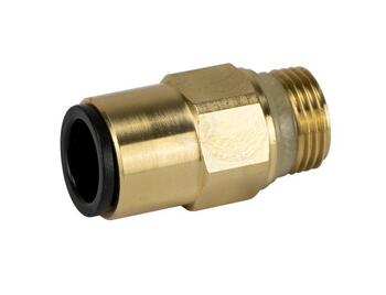 John Guest Adaptor Straight 12mm Tube To 3/8" St Brass