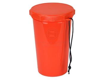 1.5L Safety Container with Lid and Black Cord - Orange