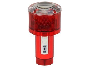 Red Flash Marker LED Light Solar Powered Boat Marine Safety