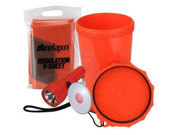 Safety Equipment Pack With Signaling Torch