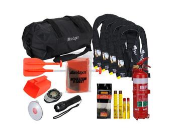 Safety Gear Bag Inflatable 4+ Flares & Fire Extinguisher