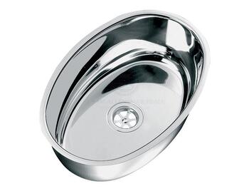 Oval S\S Sink 356X240X130