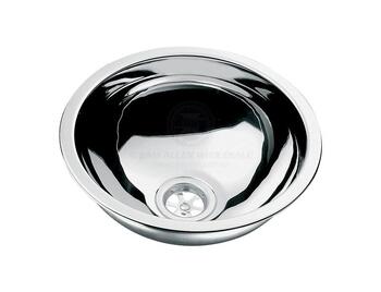 CAN Polished 316G Stainless Steel Round Sink Caravan Boat Marine