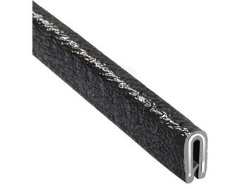 Edge Trim 3.2mm 50m Black PVC - Aluminium