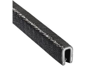 Edge Trim 6.3mm 50m Black PVC - Aluminium