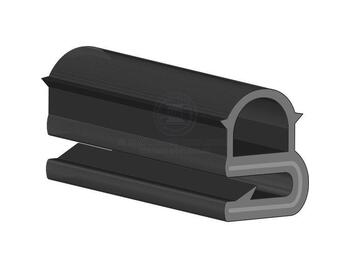 Edge Trim & Seal 16mm 50m EPDM with Steel Insert