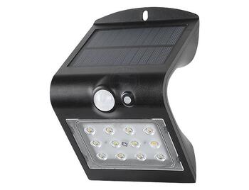 Led Wall Light Black Smart Solar