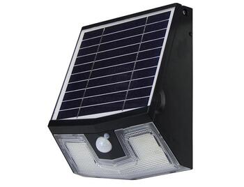 LED Solar Wall Light 7W Black with Remote