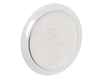 Light Cabin Led Round Touch Switch White With White Trim 130mm Diam